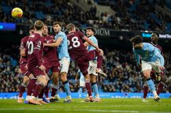 曼城3-0西汉姆联 哈兰德双响