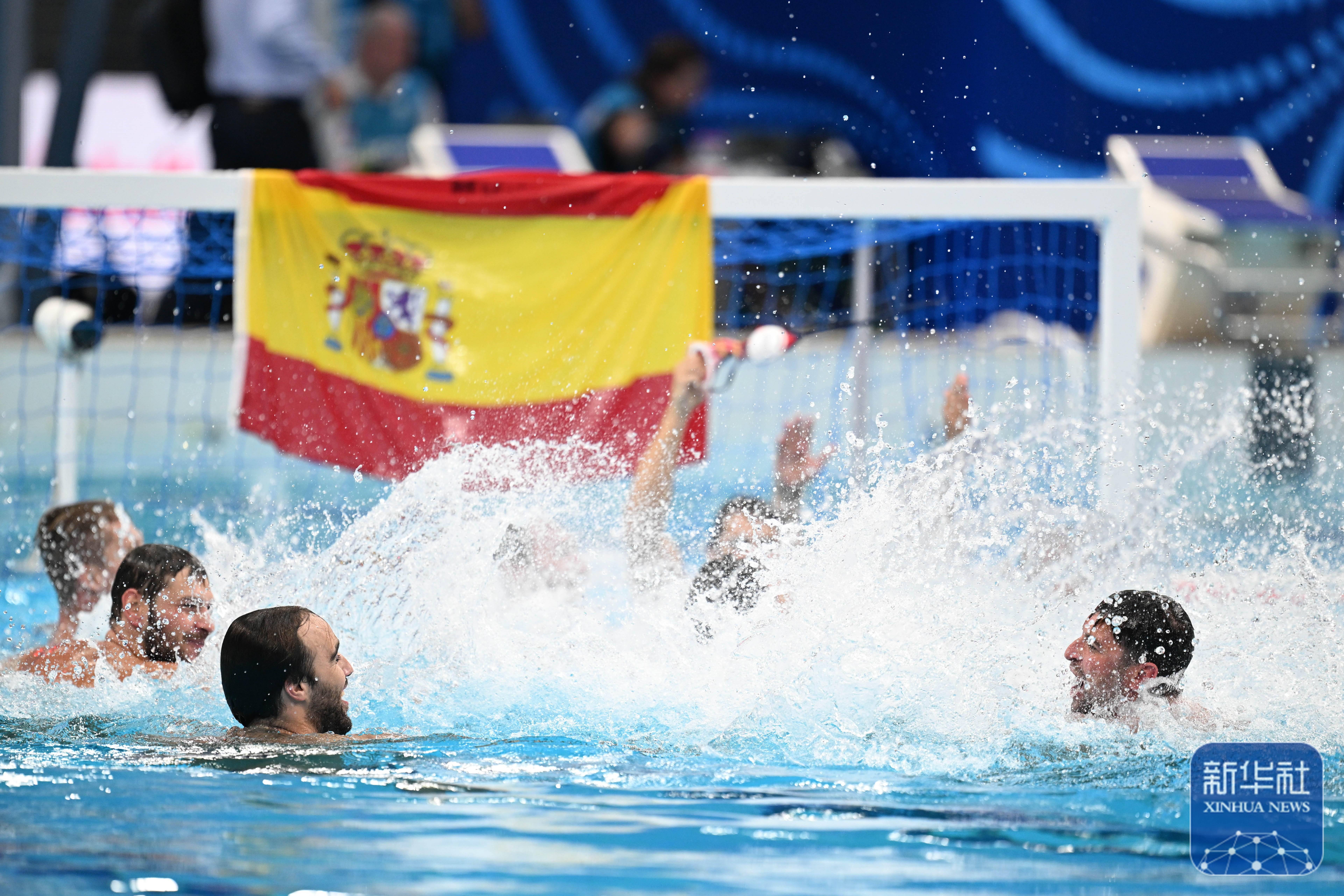 游泳世锦赛丨西班牙队获得男子水球冠军