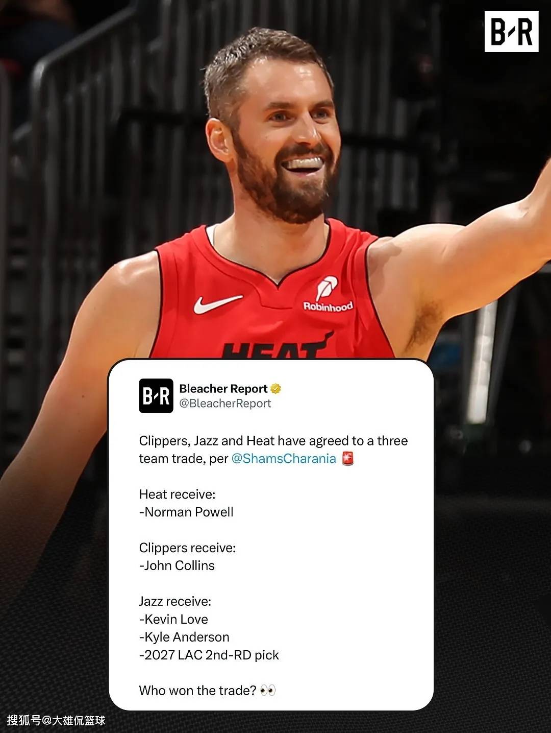 迈阿密热火豪赌朱霍勒迪，四换一