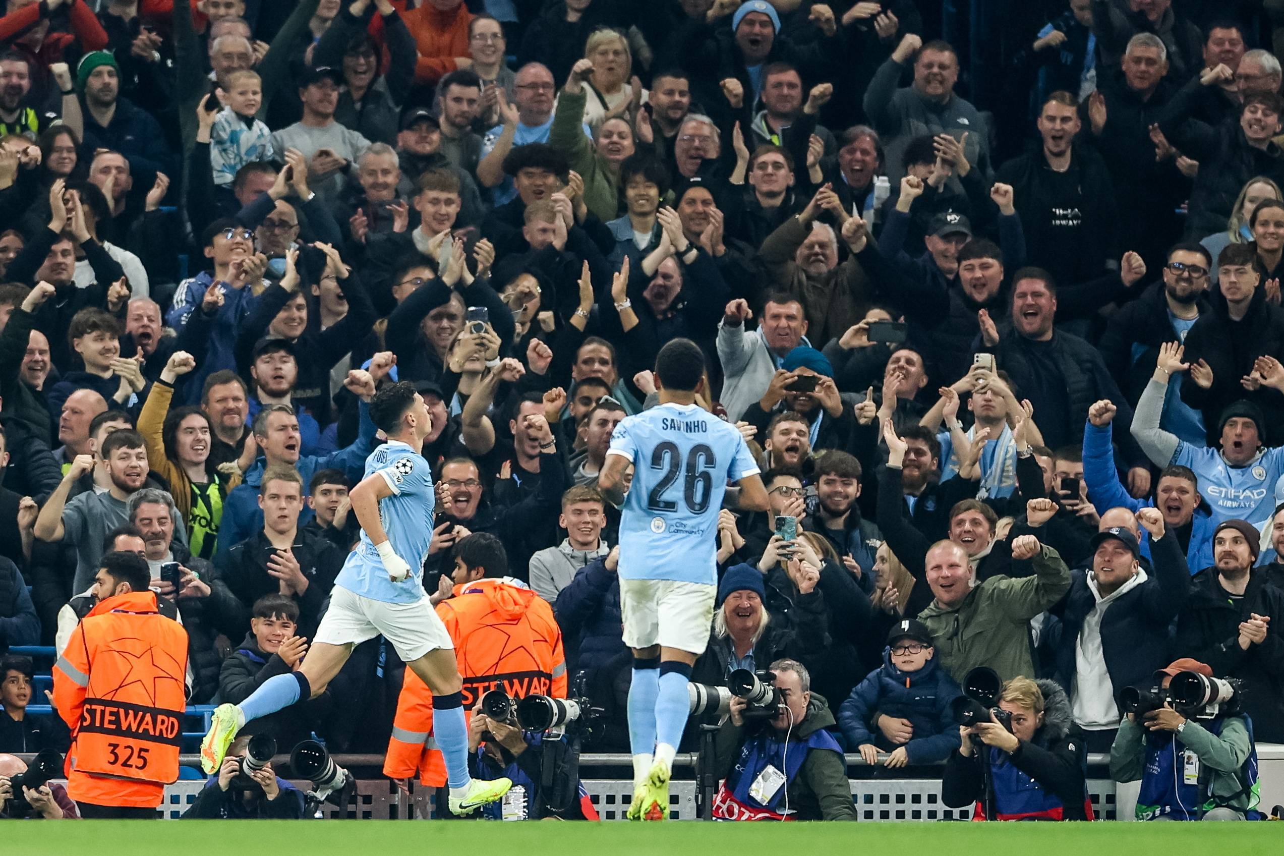 （外代二线）足球——欧冠联赛：曼城胜多特蒙德