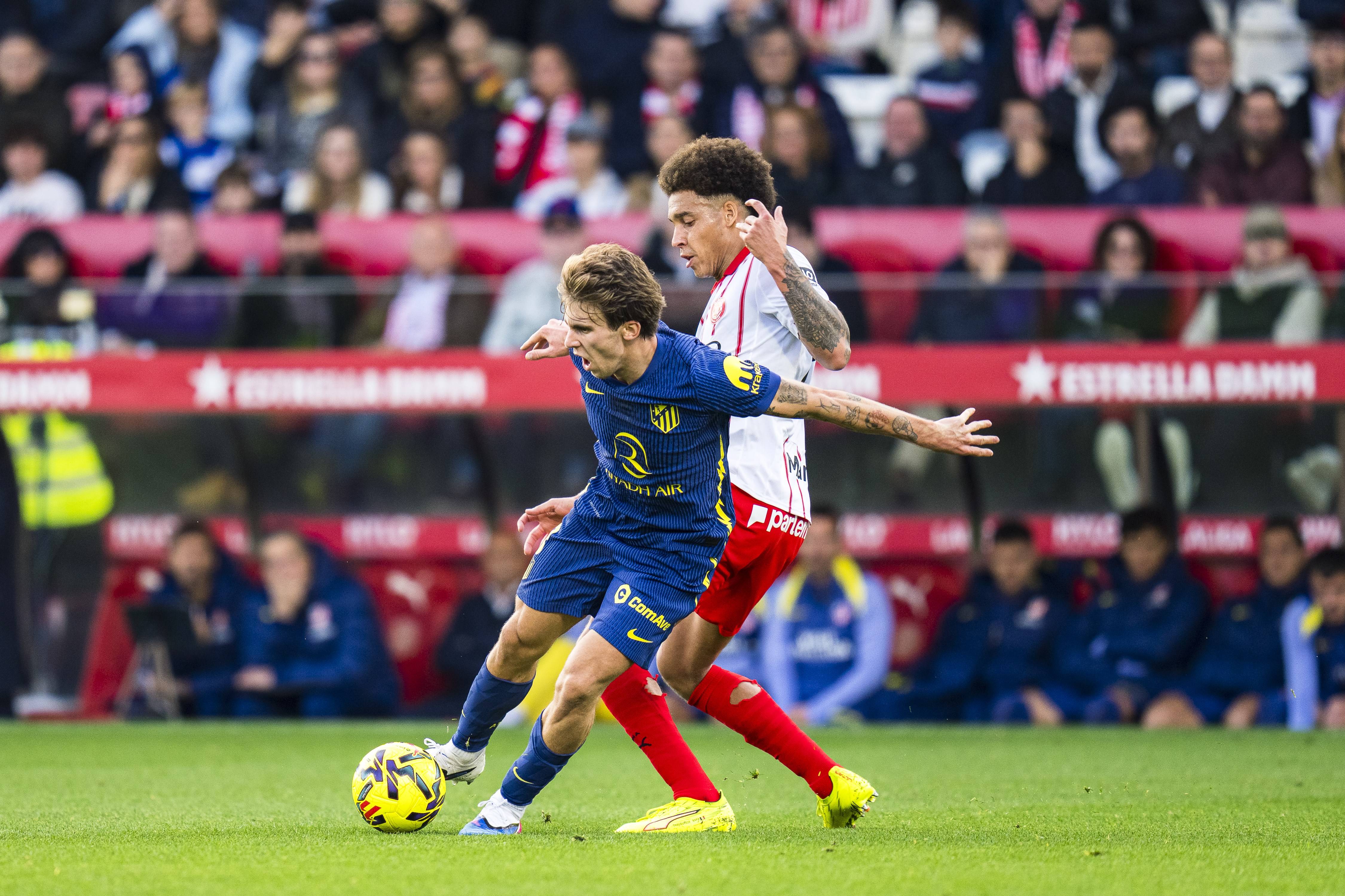 (体育)足球——西甲:赫罗纳不敌马德里竞技