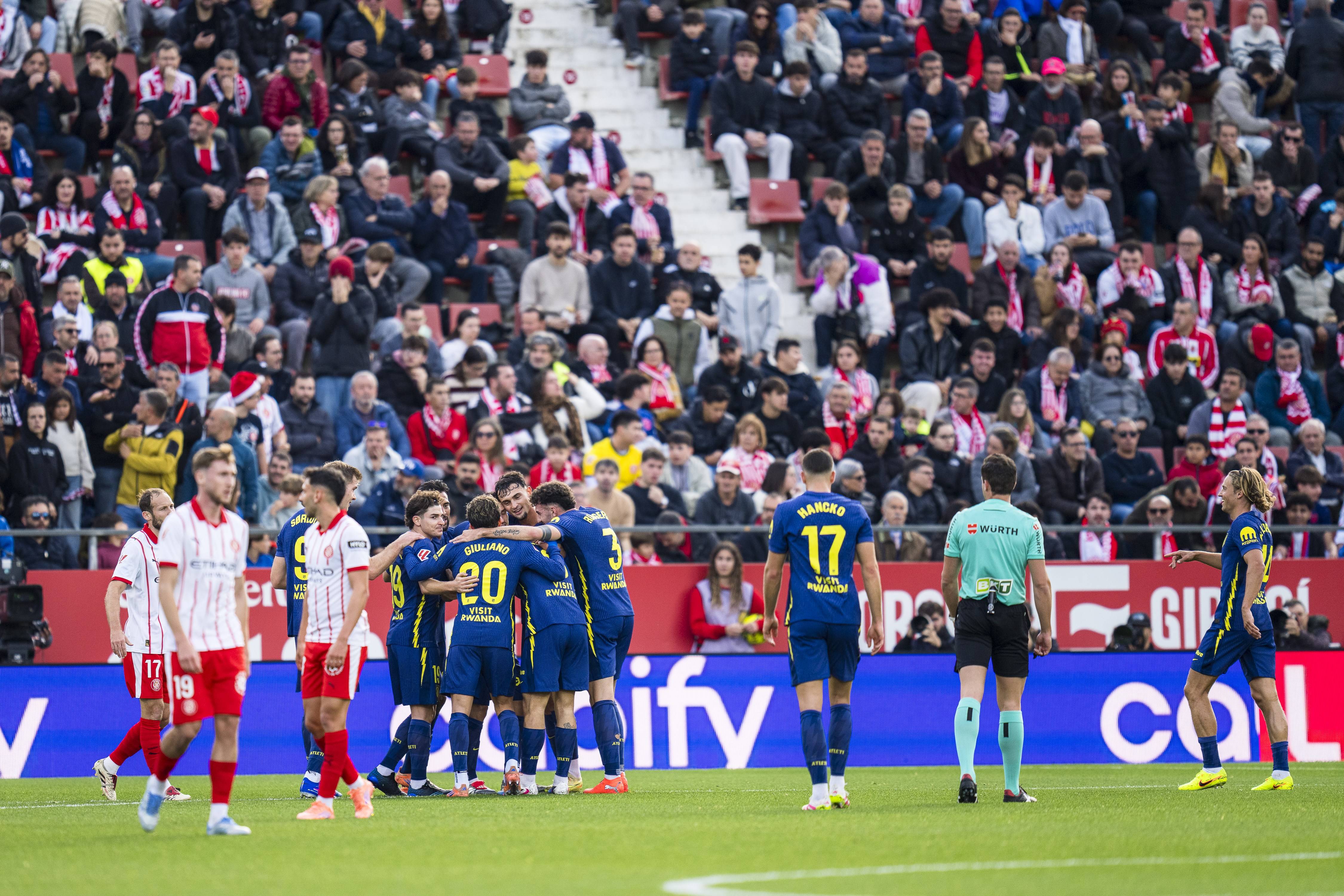 (体育)足球——西甲:赫罗纳不敌马德里竞技